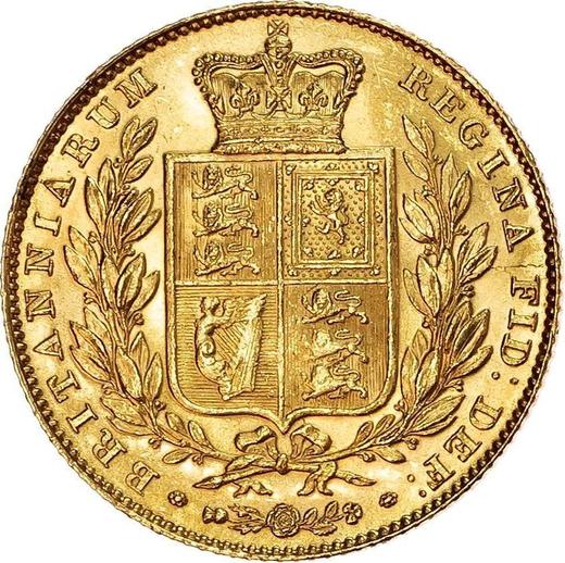 Reverso Soberano 1845 WW "Escudo" - valor de la moneda de oro - Gran Bretaña, Victoria
