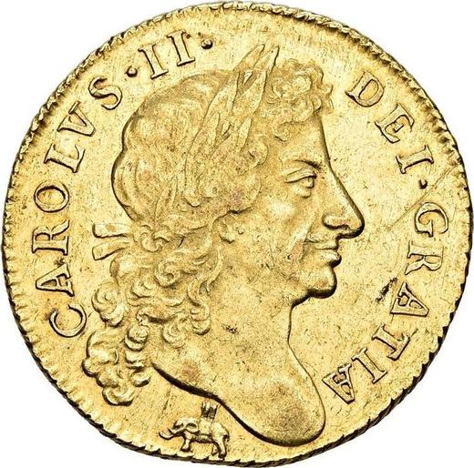Obverse Guinea 1683 "Fourth laureate bust" Elephant and castle - Gold Coin Value - United Kingdom, Charles II