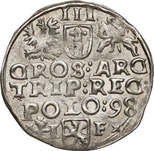 Reverse 3 Groszy (Trojak) 1598 IF "Wschowa Mint" - Silver Coin Value - Poland, Sigismund III Vasa