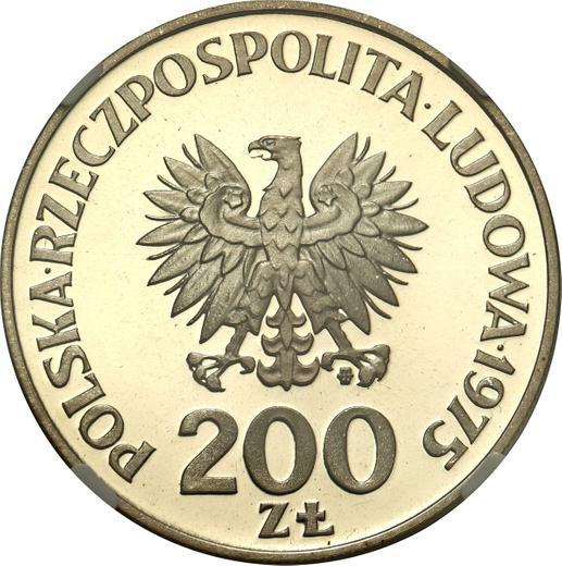 Awers monety - Próba 200 złotych 1975 MW JMN "30 lat zwycięstwa nad faszyzmem" Srebro - cena srebrnej monety - Polska, PRL