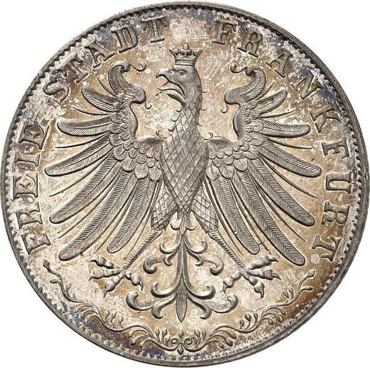 Obverse 2 Gulden 1851 - Silver Coin Value - Frankfurt am Main, Free City