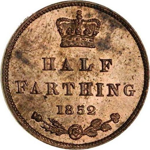 Reverse Half Farthing 1852 -  Coin Value - United Kingdom, Victoria