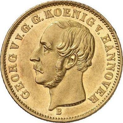 Obverse 5 Thaler 1853 B "Type 1853-1856" - Gold Coin Value - Hanover, George V