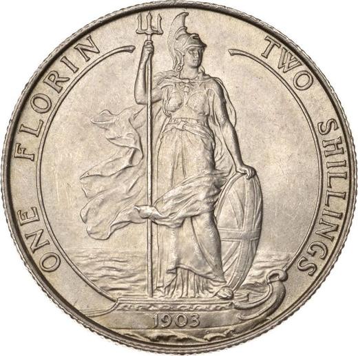 Reverse Florin 1903 - Silver Coin Value - United Kingdom, Edward VII