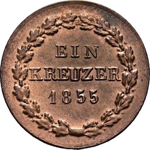 Revers Kreuzer 1855 - Münze Wert - Nassau, Adolph