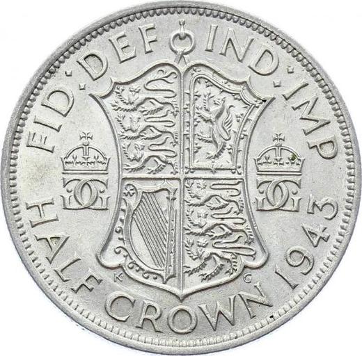 Reverse Halfcrown 1943 HP - Silver Coin Value - United Kingdom, George VI