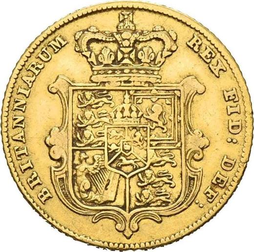 Reverse Half Sovereign 1827 - Gold Coin Value - United Kingdom, George IV