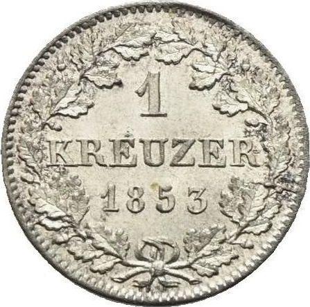 Reverse Kreuzer 1853 - Silver Coin Value - Bavaria, Maximilian II