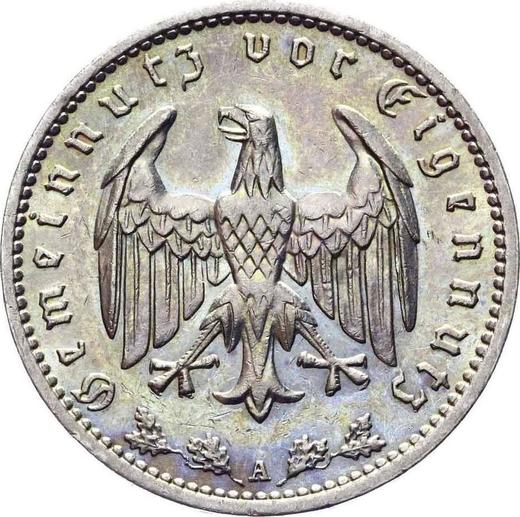 Reverso 1 Reichsmark 1935 A "Tipo 1933-1939" - valor de la moneda  - Alemania, Alemania nazi