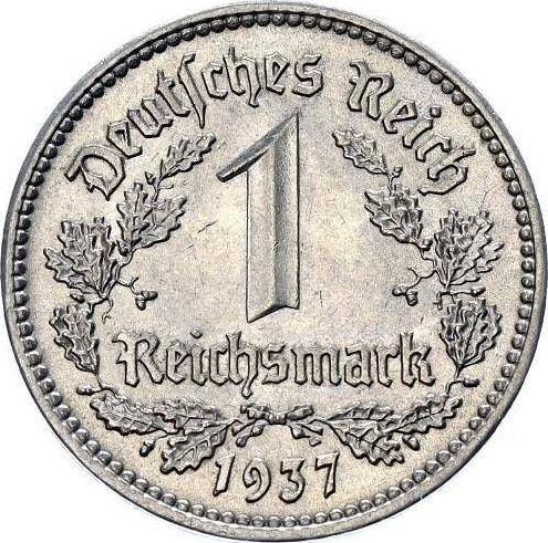 Anverso 1 Reichsmark 1937 D "Tipo 1933-1939" - valor de la moneda  - Alemania, Alemania nazi