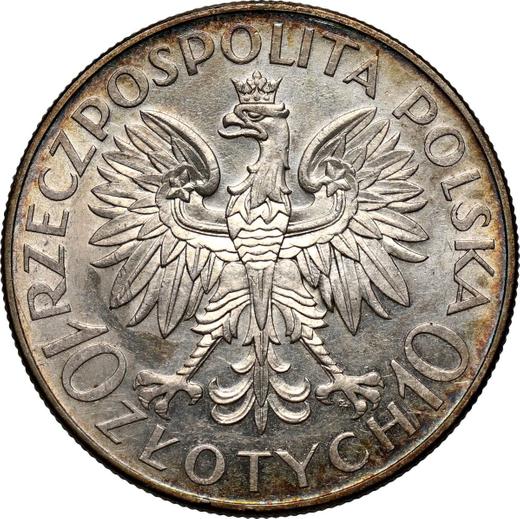 Obverse 10 Zlotych 1933 "John III Sobieski" - Silver Coin Value - Poland, II Republic