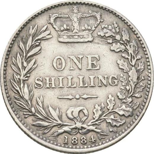 Reverse Shilling 1884 - Silver Coin Value - United Kingdom, Victoria
