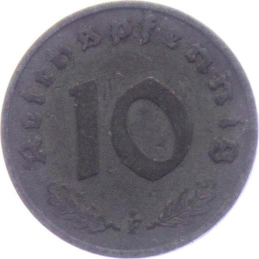 Obverse 10 Reichspfennig 1942 F "Type 1940-1945" -  Coin Value - Germany, Third Reich