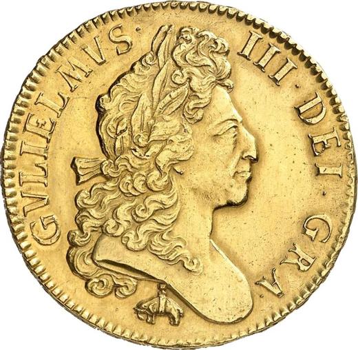 Obverse Five guineas 1699 "First laureated bust" Elephant and castle - Gold Coin Value - United Kingdom, William III