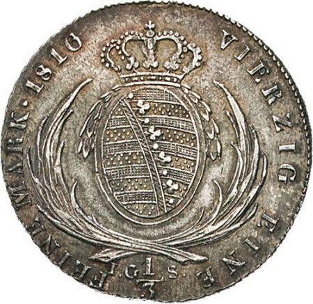 Reverse 1/3 Thaler 1816 I.G.S. - Silver Coin Value - Saxony-Albertine, Frederick Augustus I