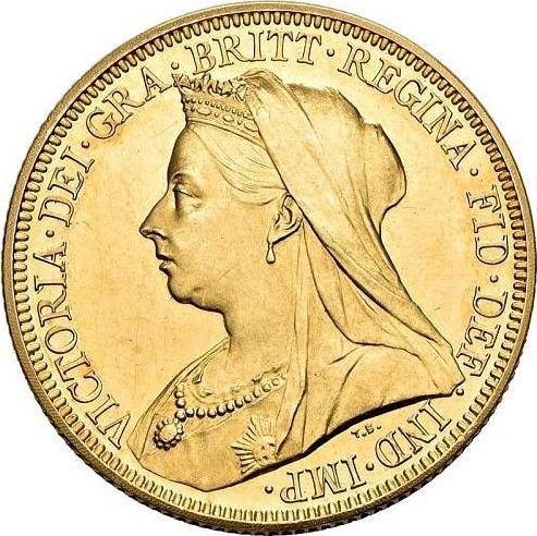 Obverse Sovereign 1893 TB - Gold Coin Value - United Kingdom, Victoria