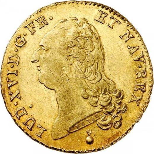 Obverse Double Louis d'Or 1787 AA - Gold Coin Value - France, Louis XVI