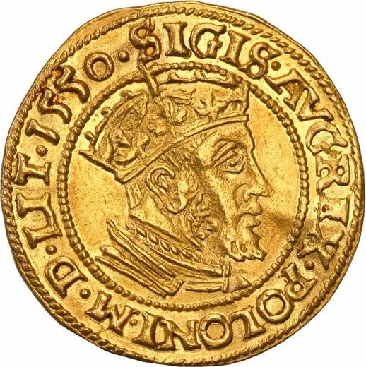 Obverse Ducat 1550 "Danzig" - Gold Coin Value - Poland, Sigismund II Augustus