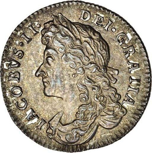 Obverse Sixpence 1687 - Silver Coin Value - United Kingdom, James II