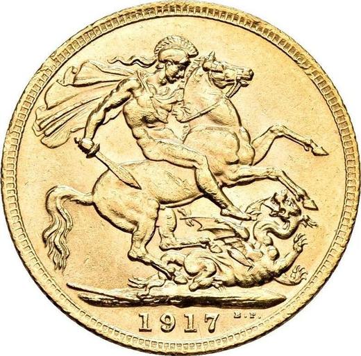 Reverse Sovereign 1917 BM - Gold Coin Value - United Kingdom, George V