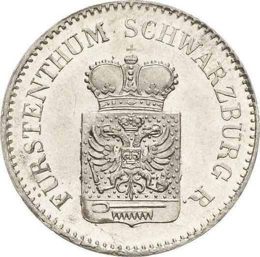 Avers 3 Kreuzer 1846 - Silbermünze Wert - Schwarzburg-Rudolstadt, Friedrich Günther