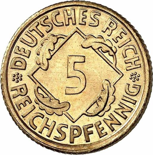Obverse 5 Reichspfennig 1925 E -  Coin Value - Germany, Weimar Republic