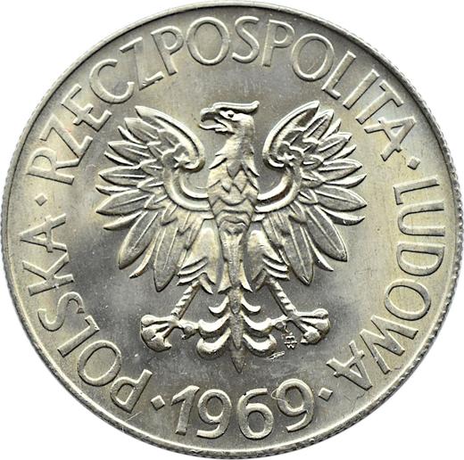 Avers 10 Zlotych 1969 MW "Tadeusz Kościuszko" - Münze Wert - Polen, Volksrepublik Polen