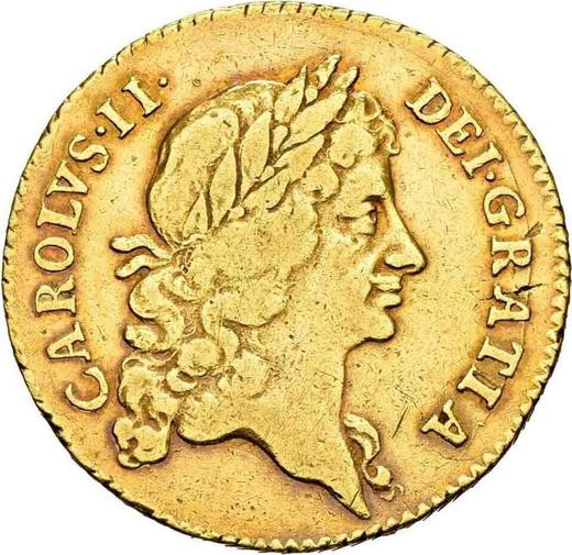 Obverse Guinea 1669 "Third laureate bust" - Gold Coin Value - United Kingdom, Charles II