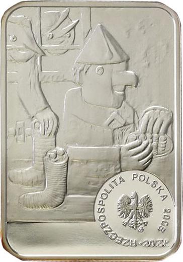 Avers 20 Zlotych 2005 MW UW "Tadeusz Makowski" - Silbermünze Wert - Polen, III Republik Polen nach Stückelung