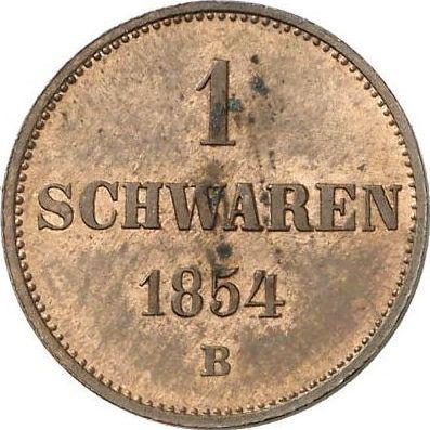 Reverse 1 Schwaren 1854 B -  Coin Value - Oldenburg, Nikolaus Frederick Peter