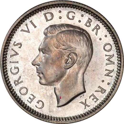 Anverso 6 peniques 1937 - valor de la moneda de plata - Gran Bretaña, Jorge VI