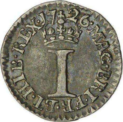 Revers 1 Penny 1726 - Silbermünze Wert - Großbritannien, Georg I