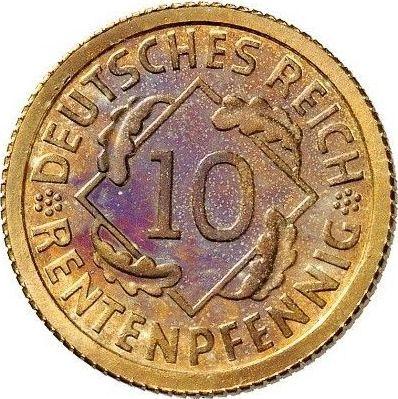 Avers 10 Rentenpfennig 1924 F - Münze Wert - Deutschland, Weimarer Republik
