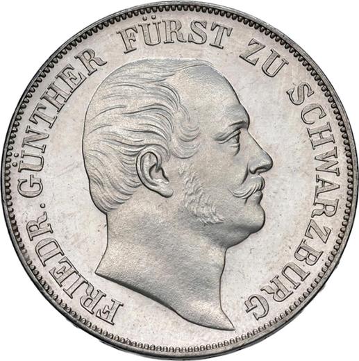 Avers Taler 1858 - Silbermünze Wert - Schwarzburg-Rudolstadt, Friedrich Günther