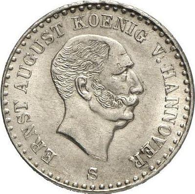 Avers 1/12 Taler 1842 S - Silbermünze Wert - Hannover, Ernst August I