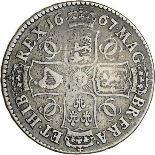 Reverse Halfcrown 1667 "Third laureate bust" - Silver Coin Value - United Kingdom, Charles II