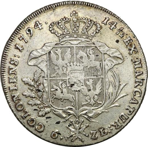 Reverse Thaler 1794 "Kościuszko Uprising" - Silver Coin Value - Poland, Stanislaus II Augustus