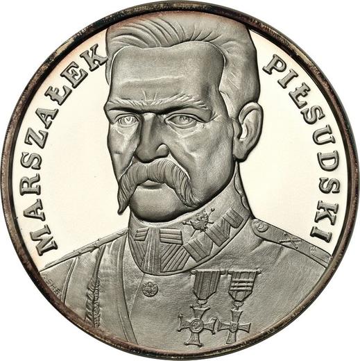Reverse 200000 Zlotych 1990 "Jozef Pilsudski" - Silver Coin Value - Poland, III Republic before denomination