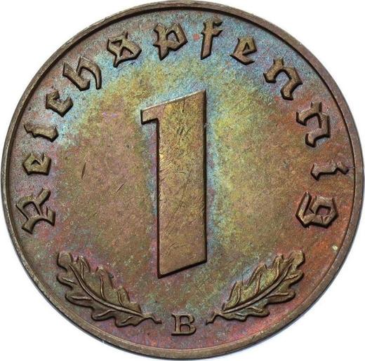 Obverse 1 Reichspfennig 1939 B "Type 1936-1940" -  Coin Value - Germany, Third Reich