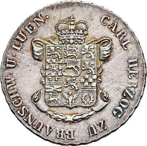 Obverse 24 Mariengroschen 1826 CvC "BRAUNSCHW" - Silver Coin Value - Brunswick-Wolfenbüttel, Charles II