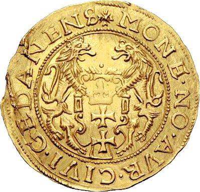 Reverse Ducat 1577 "Siege of Danzig" - Gold Coin Value - Poland, Stephen Bathory