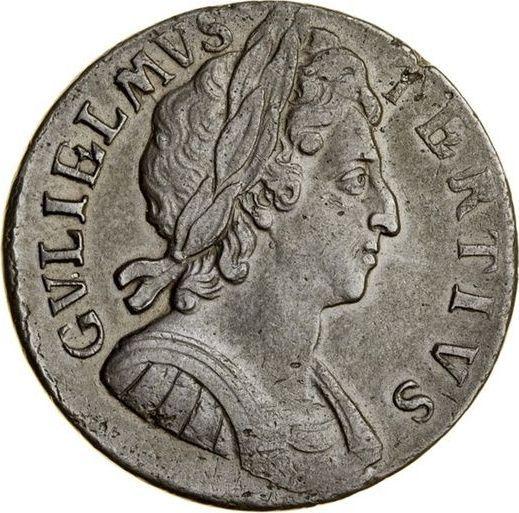 Obverse Halfpenny 1698 Date in exergue -  Coin Value - United Kingdom, William III