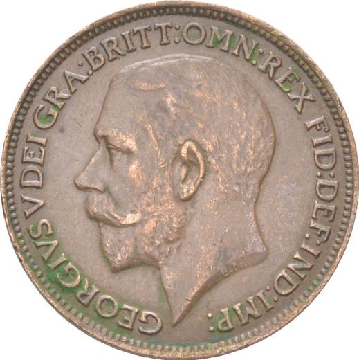 Obverse Farthing 1920 -  Coin Value - United Kingdom, George V