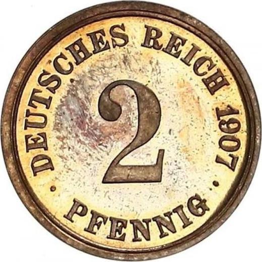 Obverse 2 Pfennig 1907 F "Type 1904-1916" - Coin Value - Germany, German Empire