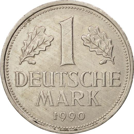 Obverse 1 Mark 1990 D -  Coin Value - Germany, FRG
