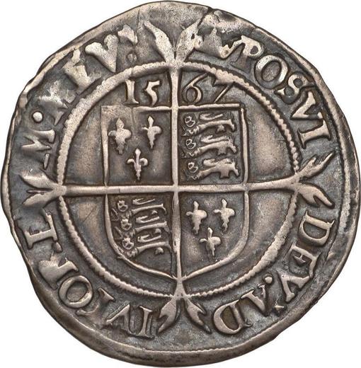 Reverse Sixpence 1567 "Third issues" - Silver Coin Value - United Kingdom, Elizabeth I