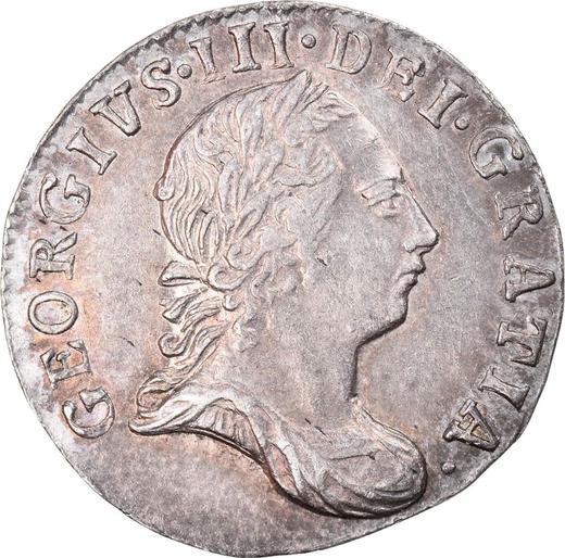 Anverso 3 peniques 1784 - valor de la moneda de plata - Gran Bretaña, Jorge III