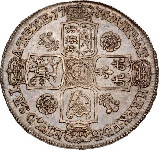 Reverse Halfcrown 1735 "Young Head" - Silver Coin Value - United Kingdom, George II