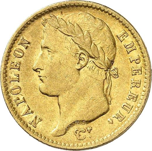 Obverse 20 Francs 1814 Q "Type 1809-1815" - Gold Coin Value - France, Napoleon I