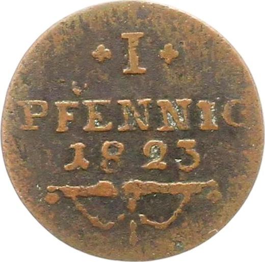 Reverse 1 Pfennig 1823 -  Coin Value - Saxe-Coburg-Saalfeld, Ernest I